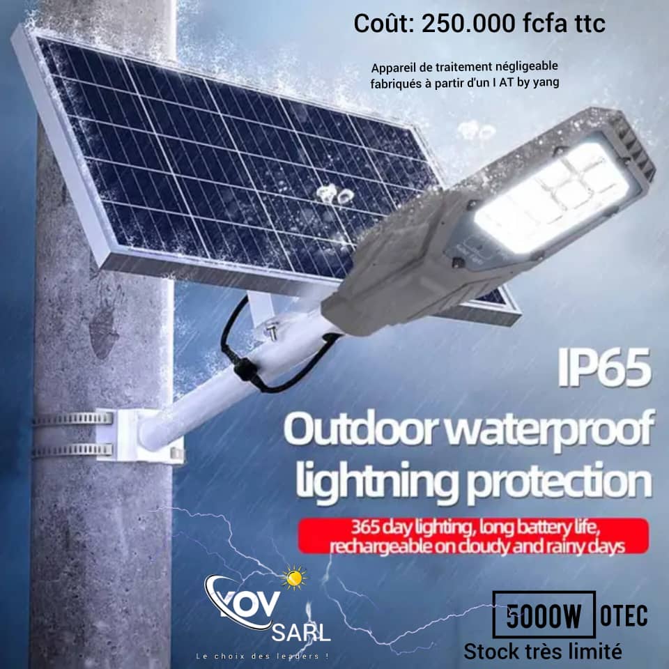 Lampadaire solaire 5000w
